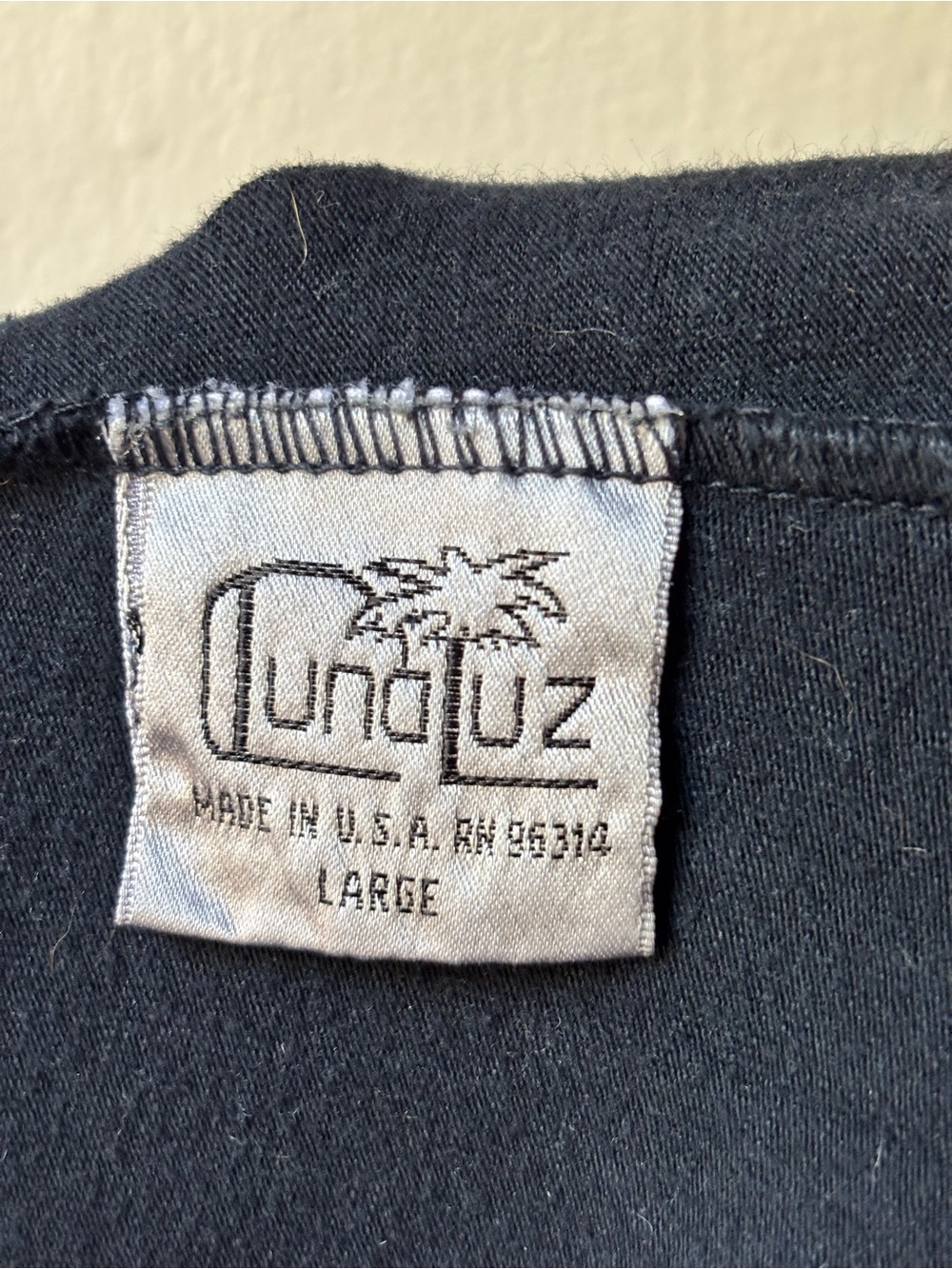 Vintage Luna Luz Black Dress Size Large - Picture 3 of 8